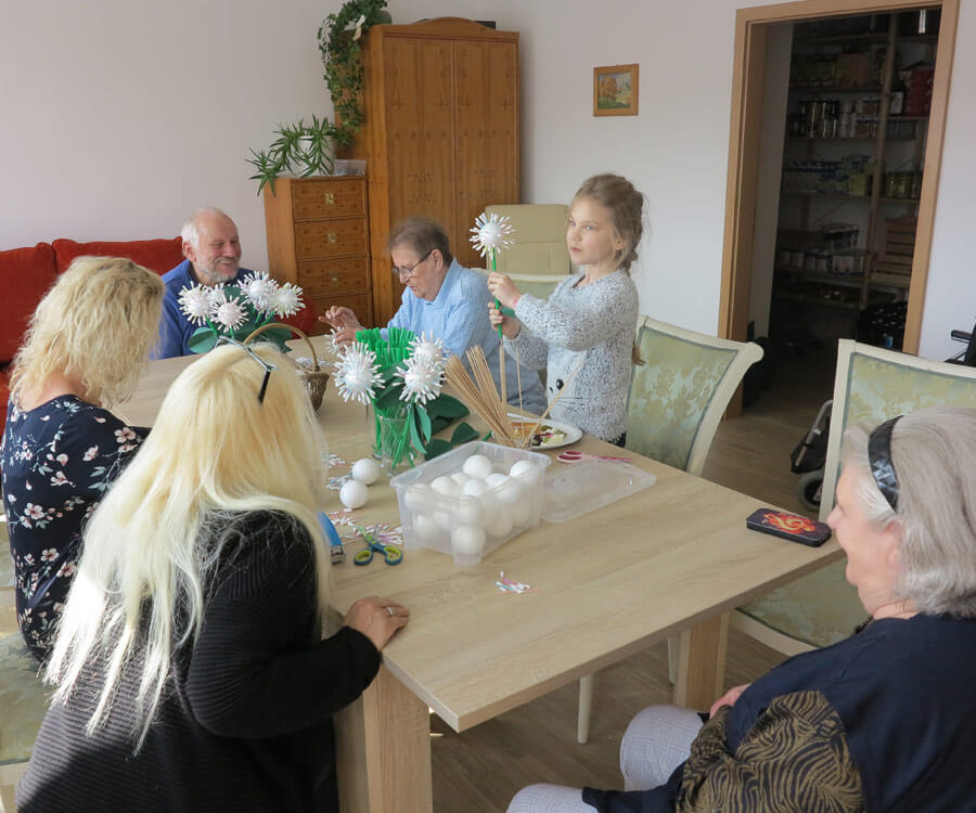 Statt Altenheim News:Treffen mit Gästen und Angehörigen